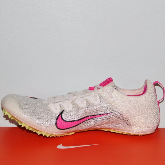 Nike Zoom Superfly Elite 2 Track Spikes Mens 8.5 Womens 10 Sail Pink - Picture 3 of 9
